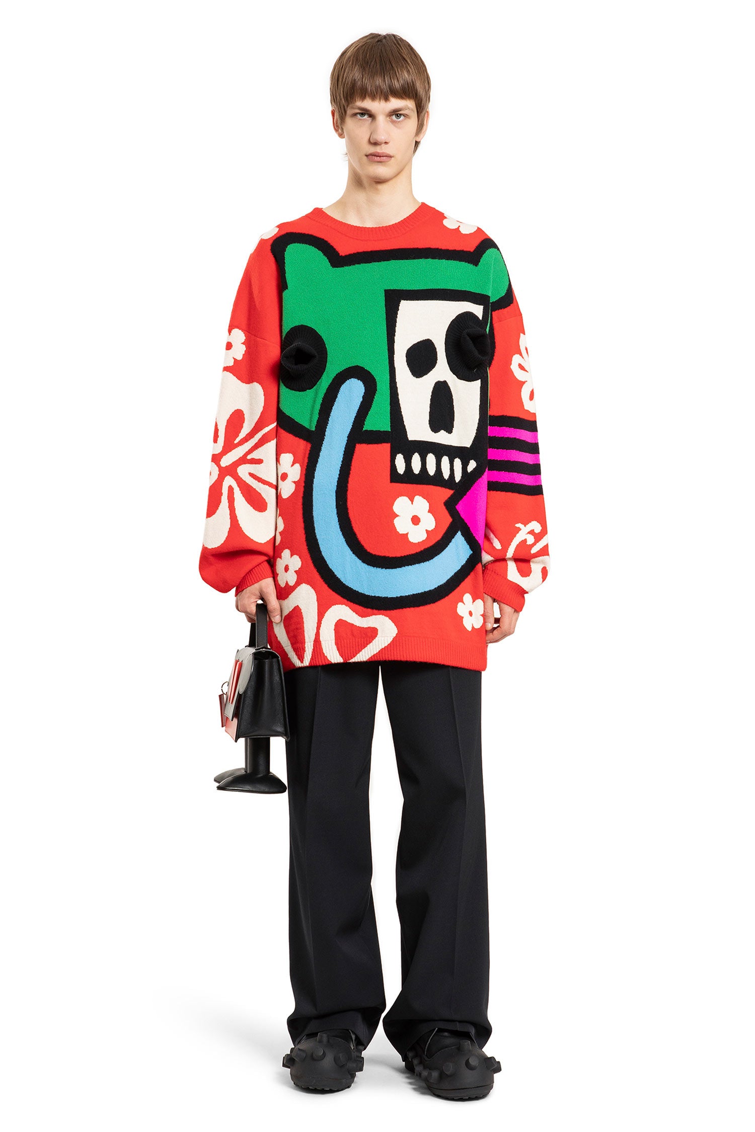 WALTER VAN BEIRENDONCK MAN RED KNITWEAR