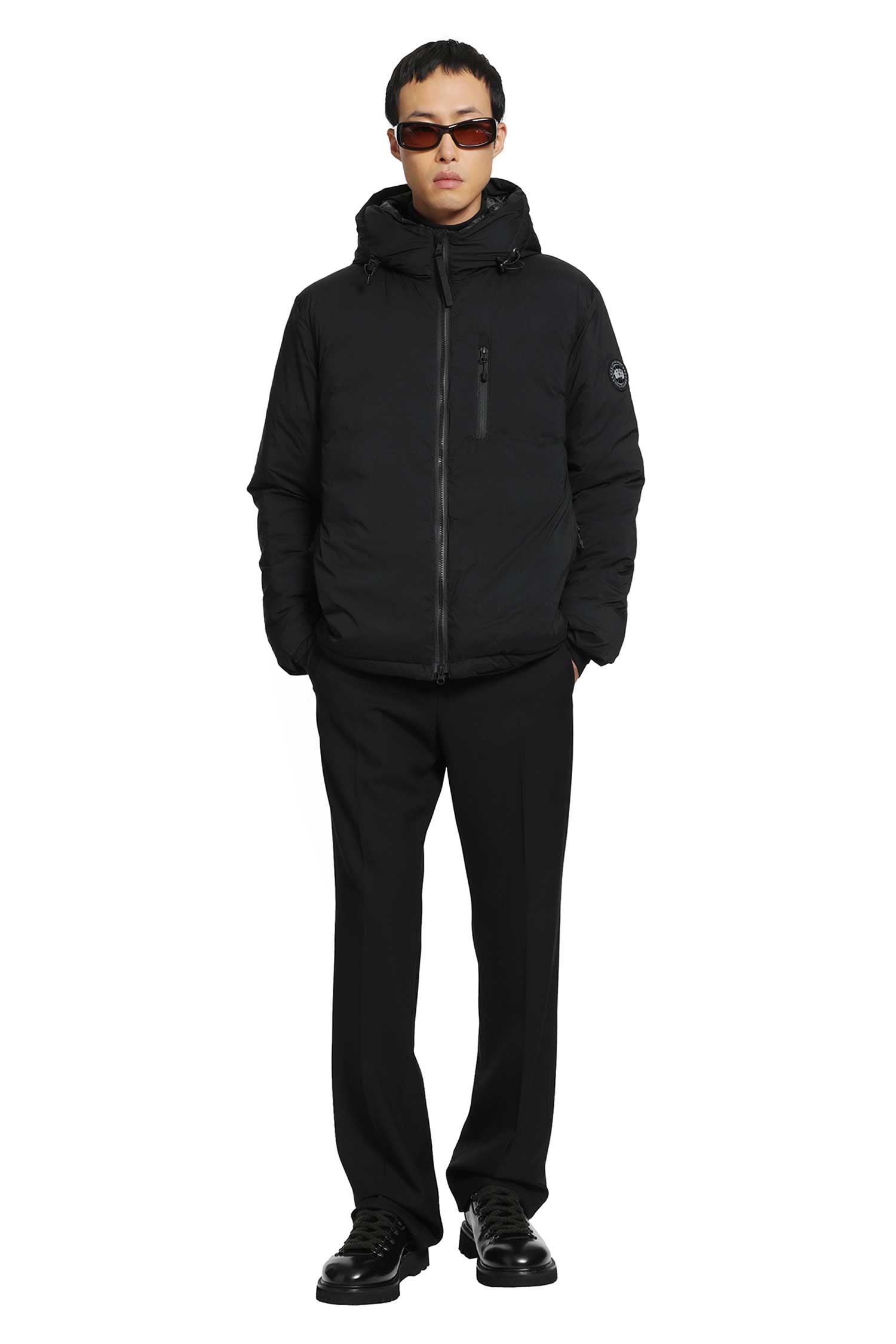 CANADA GOOSE Lodge Hoodie Black Disc Jacket man