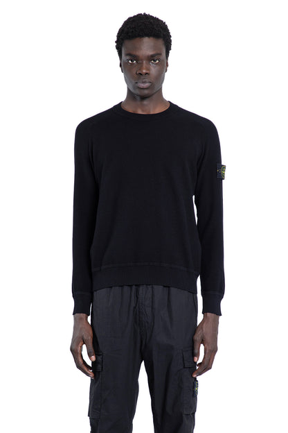 STONE ISLAND MAN BLACK KNITWEAR