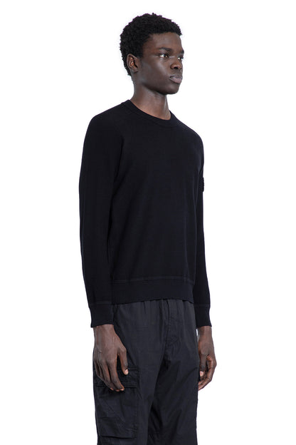 STONE ISLAND MAN BLACK KNITWEAR