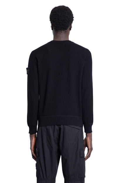 STONE ISLAND MAN BLACK KNITWEAR