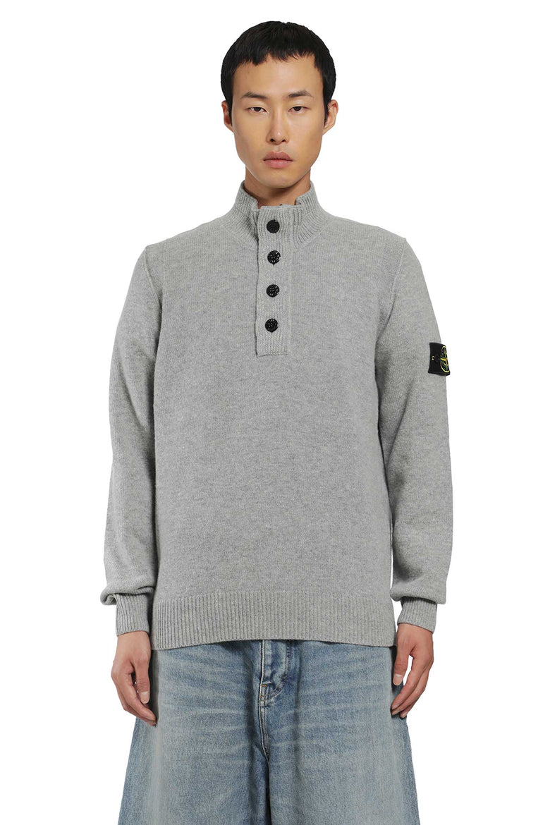 STONE ISLAND 5100040 Lambswool Half-Zip Sweater man