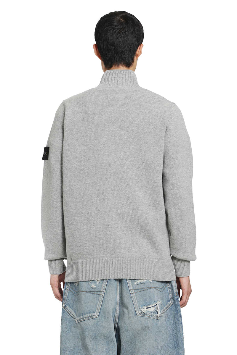 STONE ISLAND 5100040 Lambswool Half-Zip Sweater man