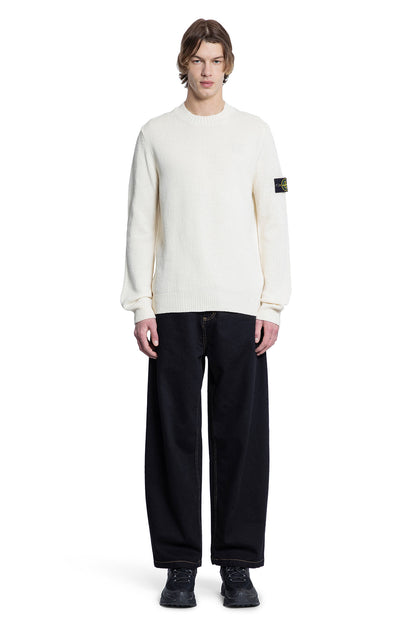 STONE ISLAND MAN WHITE KNITWEAR