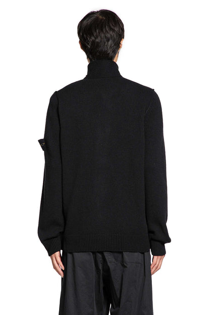 High Neck Wool Blend Cardigan