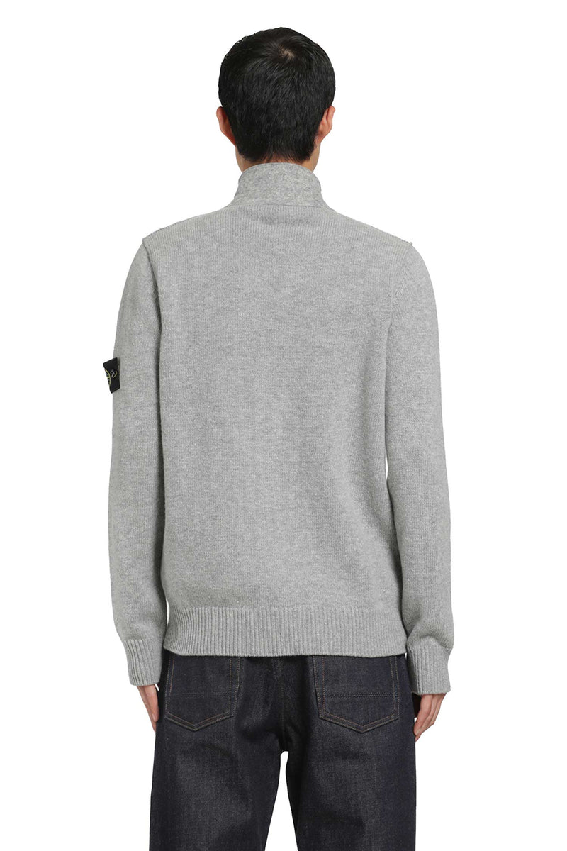 STONE ISLAND 5100047 Lambswool Zip Sweater man