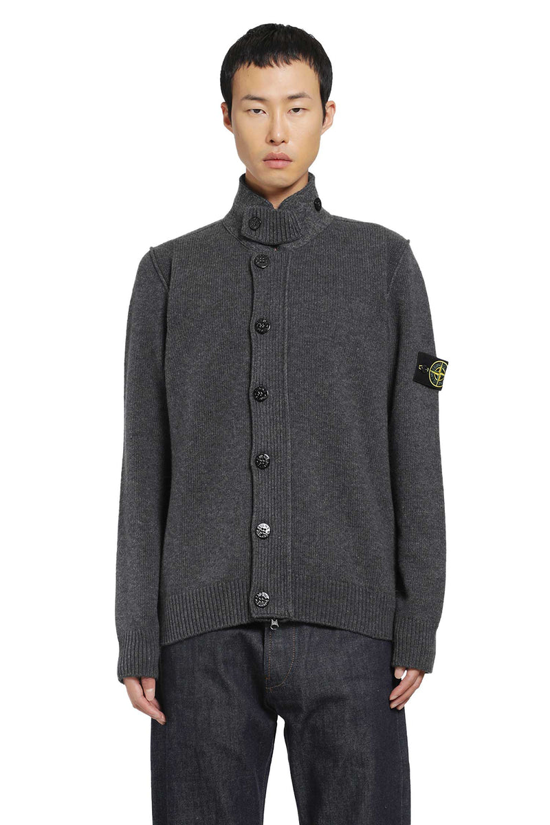 STONE ISLAND 5100047 Lambswool  Zip Sweater man