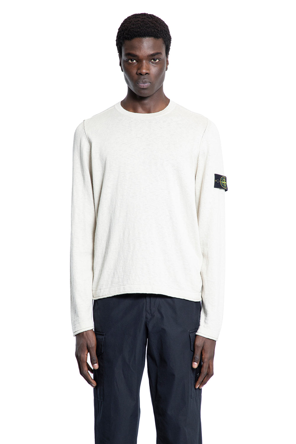 STONE ISLAND MAN OFF-WHITE KNITWEAR