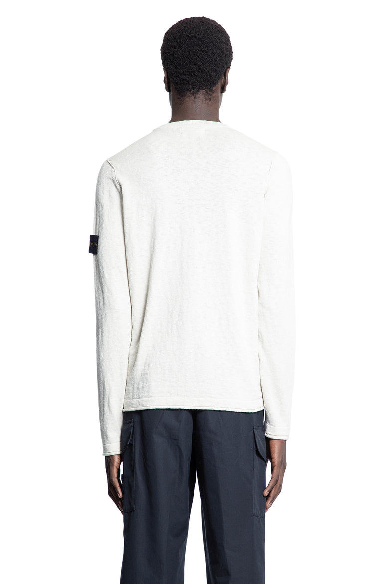 STONE ISLAND MAN OFF-WHITE KNITWEAR