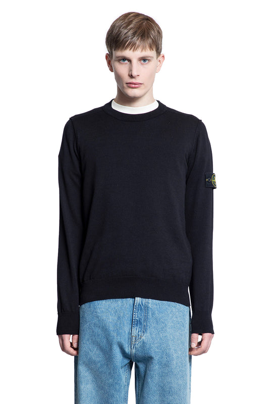 STONE ISLAND MAN BLACK KNITWEAR