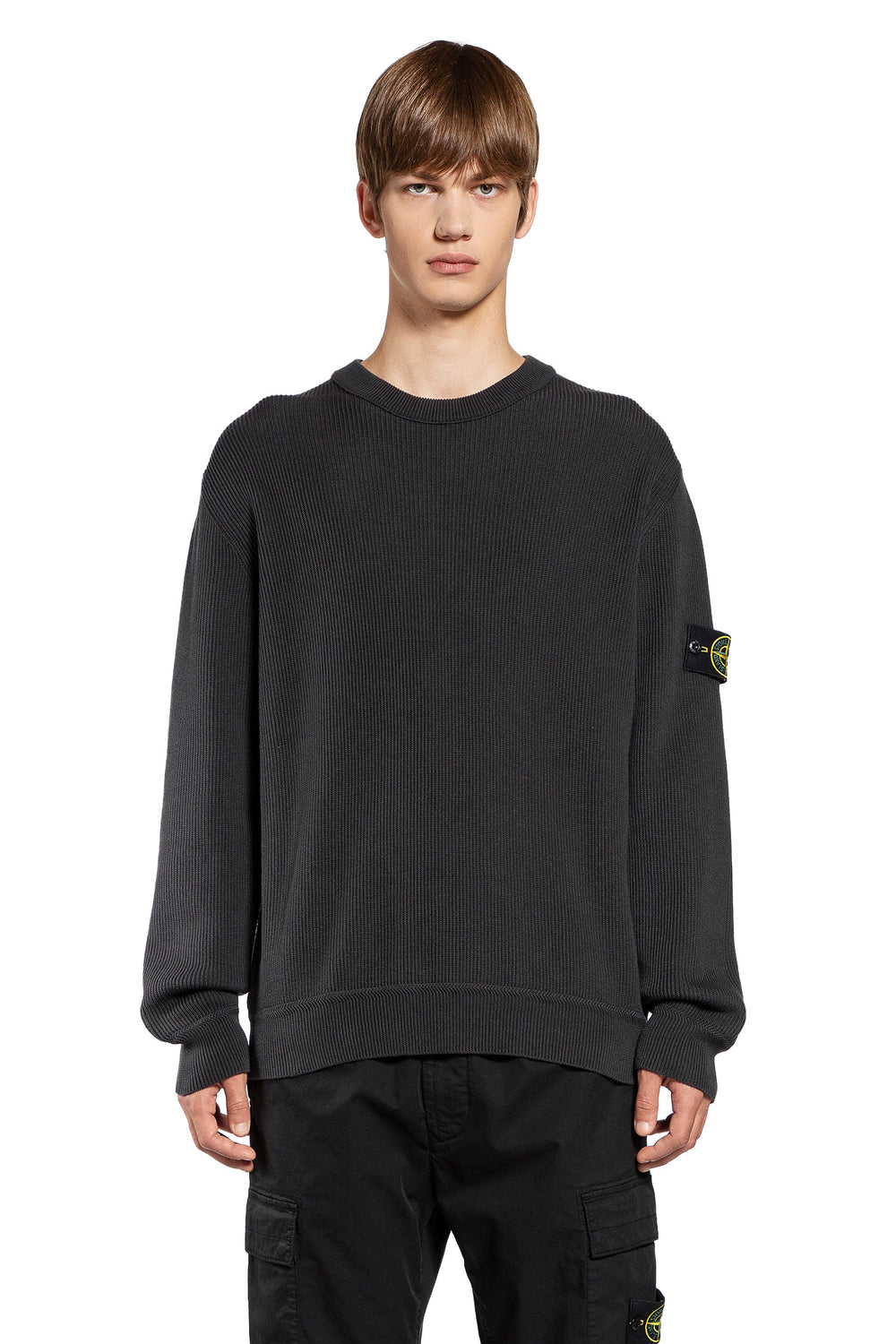 STONE ISLAND MAN GREY KNITWEAR