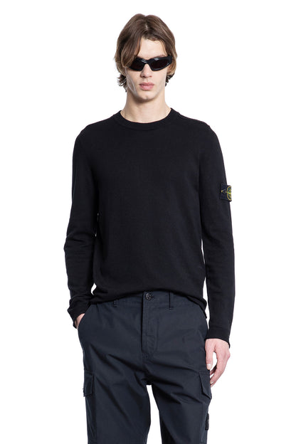 STONE ISLAND MAN BLACK KNITWEAR