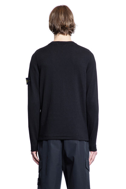 STONE ISLAND MAN BLACK KNITWEAR