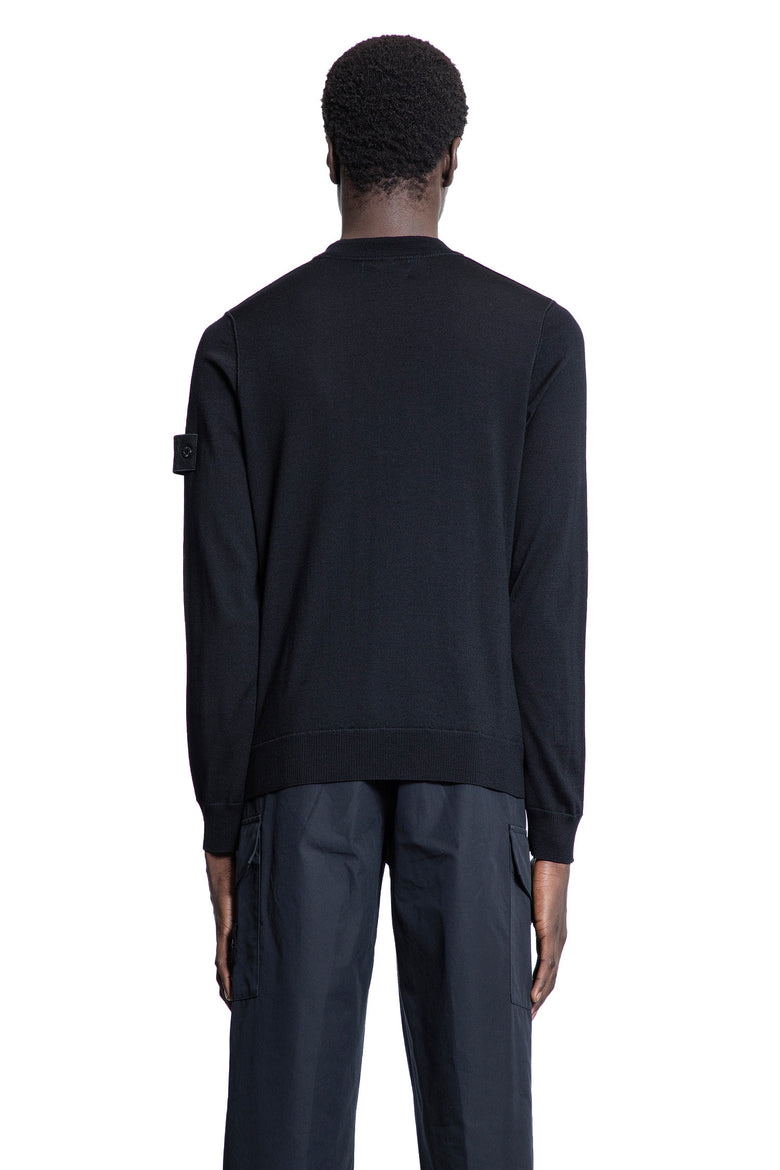 STONE ISLAND MAN BLACK KNITWEAR