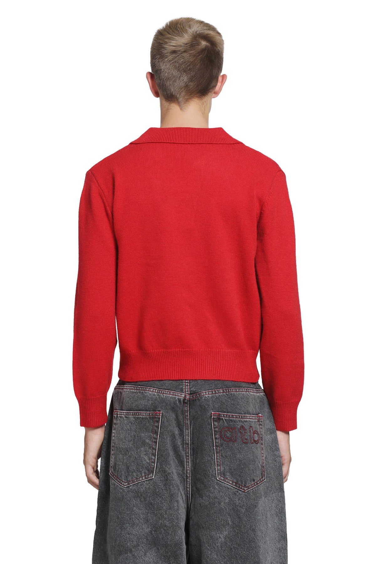 DAGGER Croped Knit Polo man
