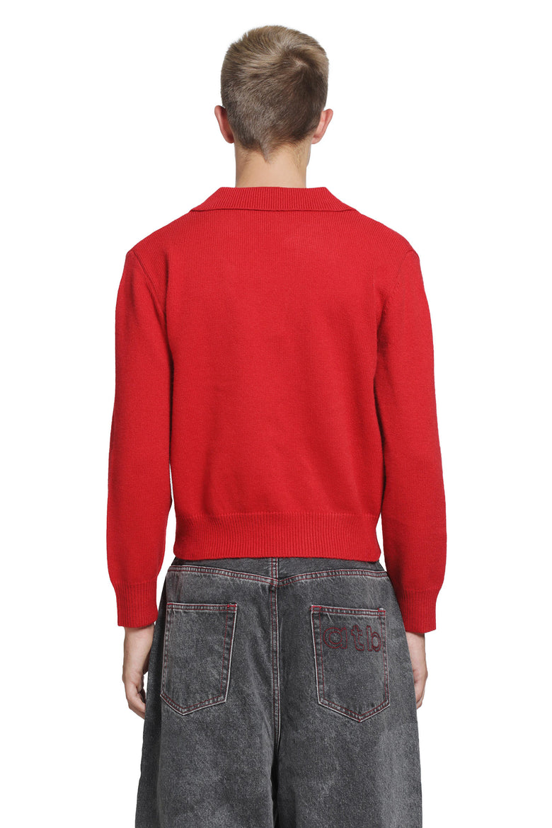 DAGGER Croped Knit Polo man