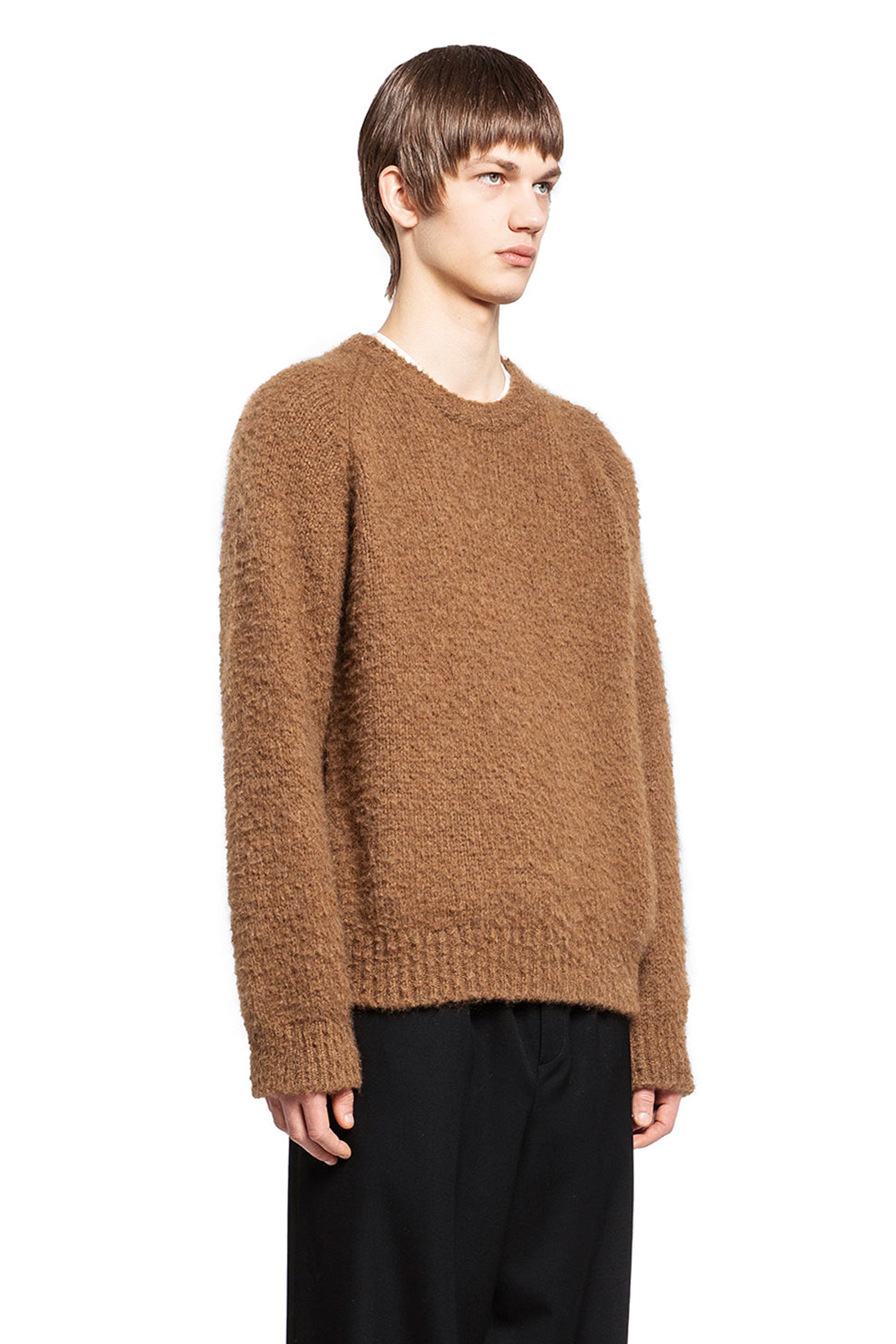 THE ROW MAN BROWN KNITWEAR