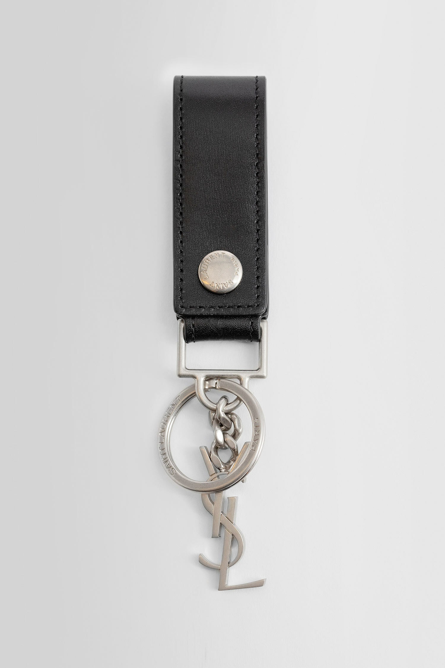 SAINT LAURENT UNISEX BLACK KEYCHAINS