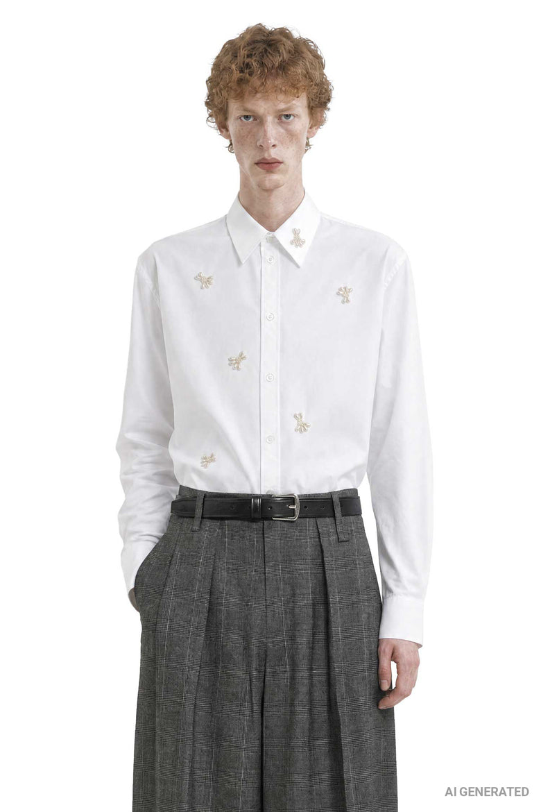 SIMONE ROCHA Turbo Beaded Easy Shirt man