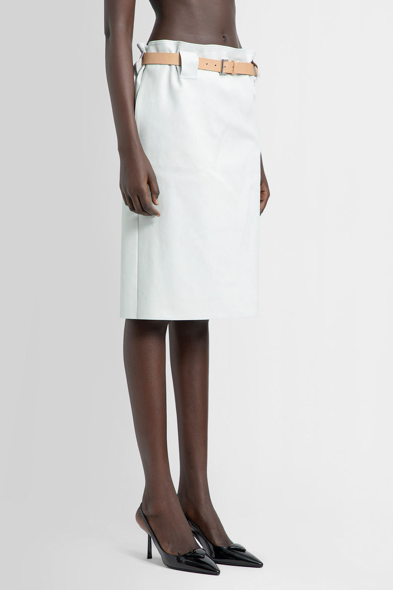 PRADA WOMAN OFF-WHITE SKIRTS