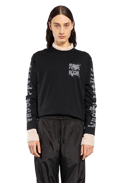 SIMONE ROCHA MAN BLACK T-SHIRTS & TANK TOPS