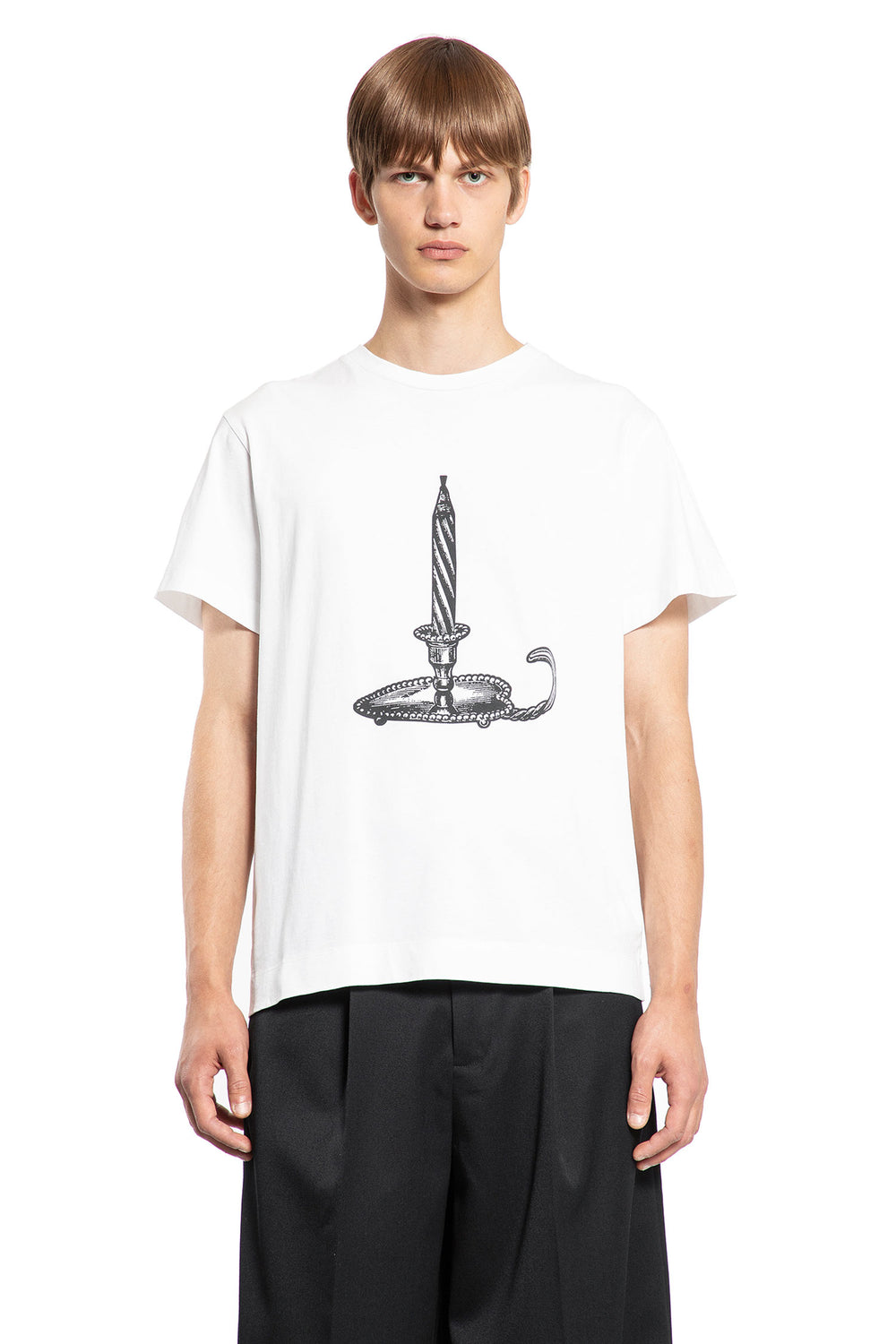 SIMONE ROCHA MAN WHITE T-SHIRTS & TANK TOPS