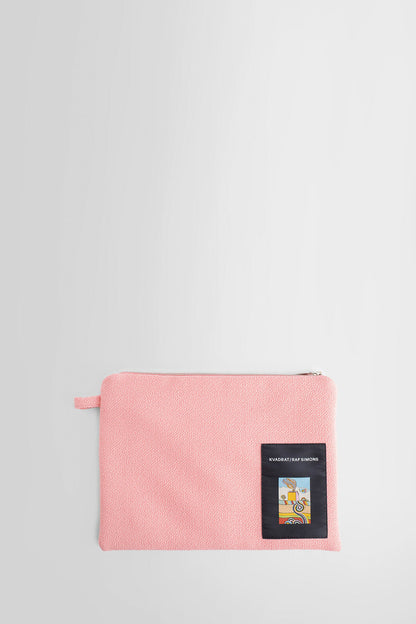 Antonioli KVADRAT/ RAF SIMONS UNISEX PINK CLUTCHES & POUCHES