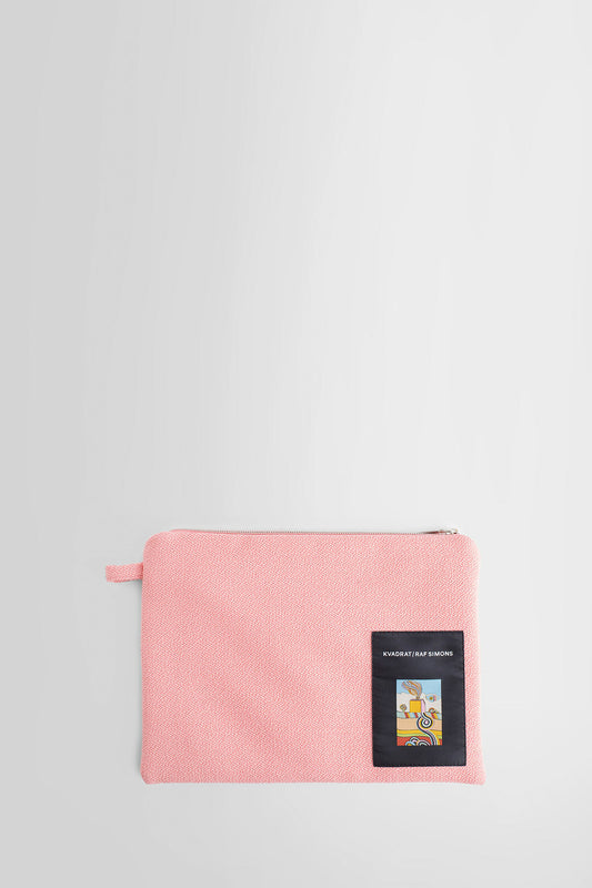 KVADRAT/ RAF SIMONS UNISEX PINK CLUTCHES & POUCHES