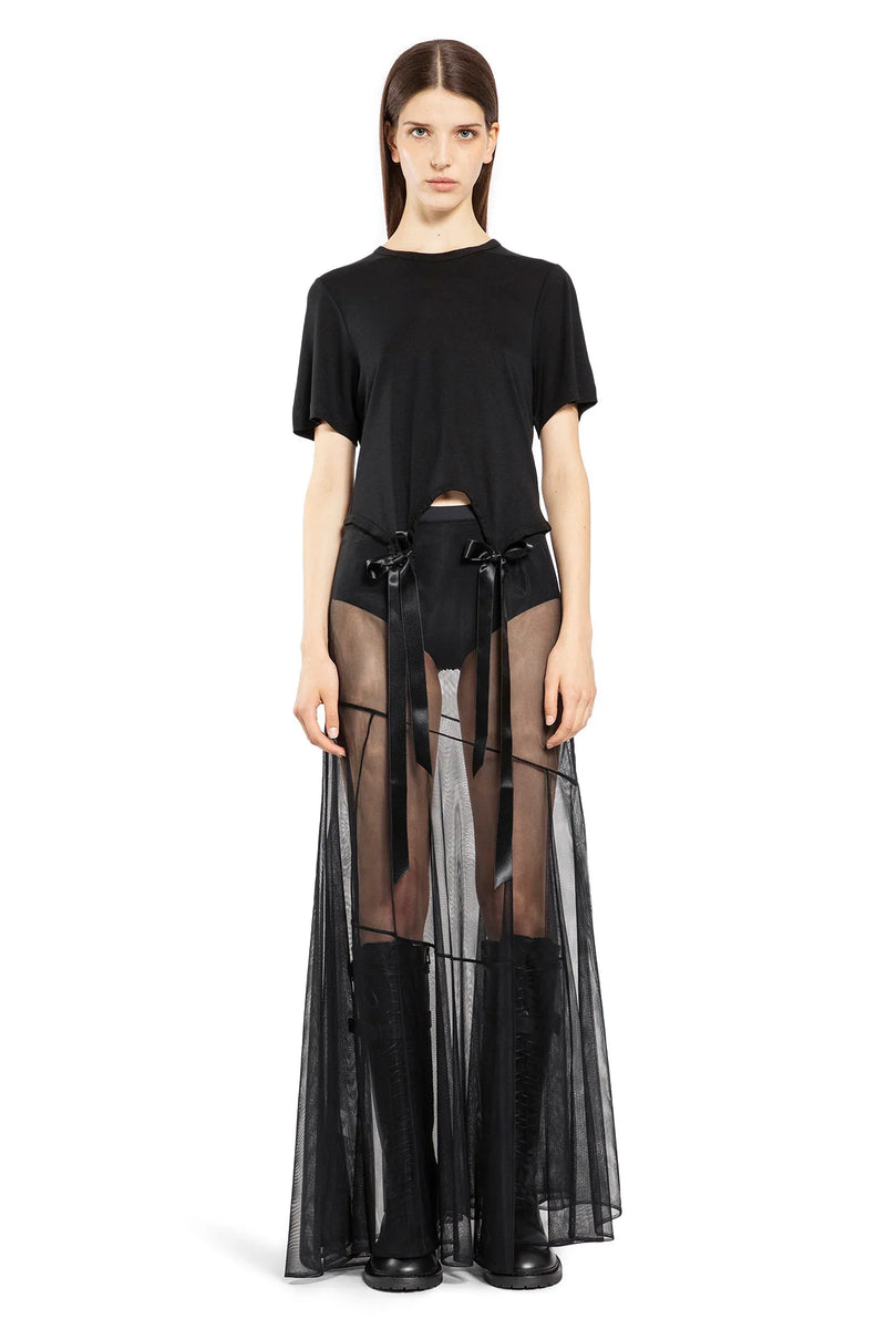 SIMONE ROCHA WOMAN BLACK T-SHIRTS & TANK TOPS - Antonioli.eu