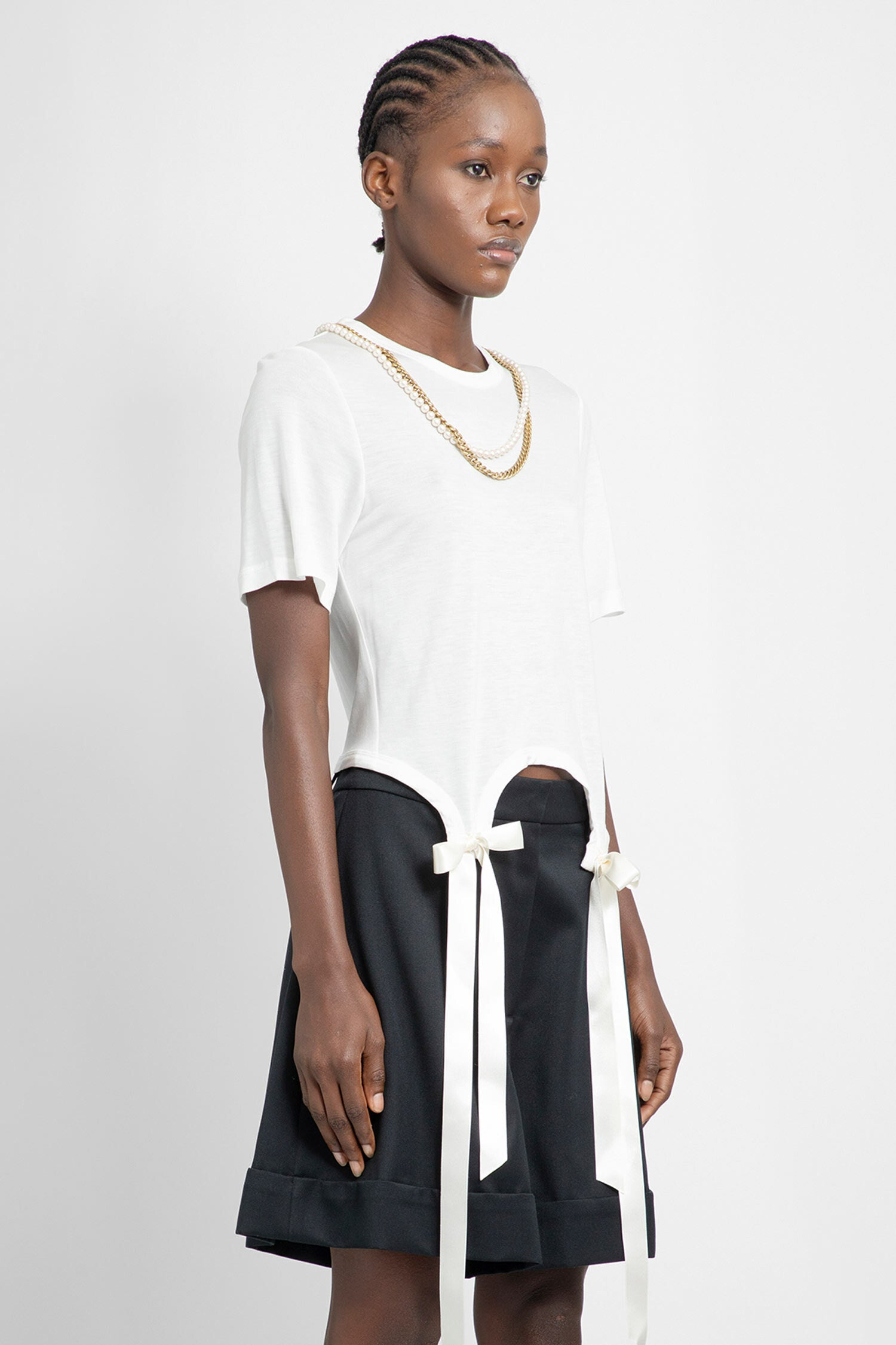 SIMONE ROCHA WOMAN WHITE T-SHIRTS & TANK TOPS