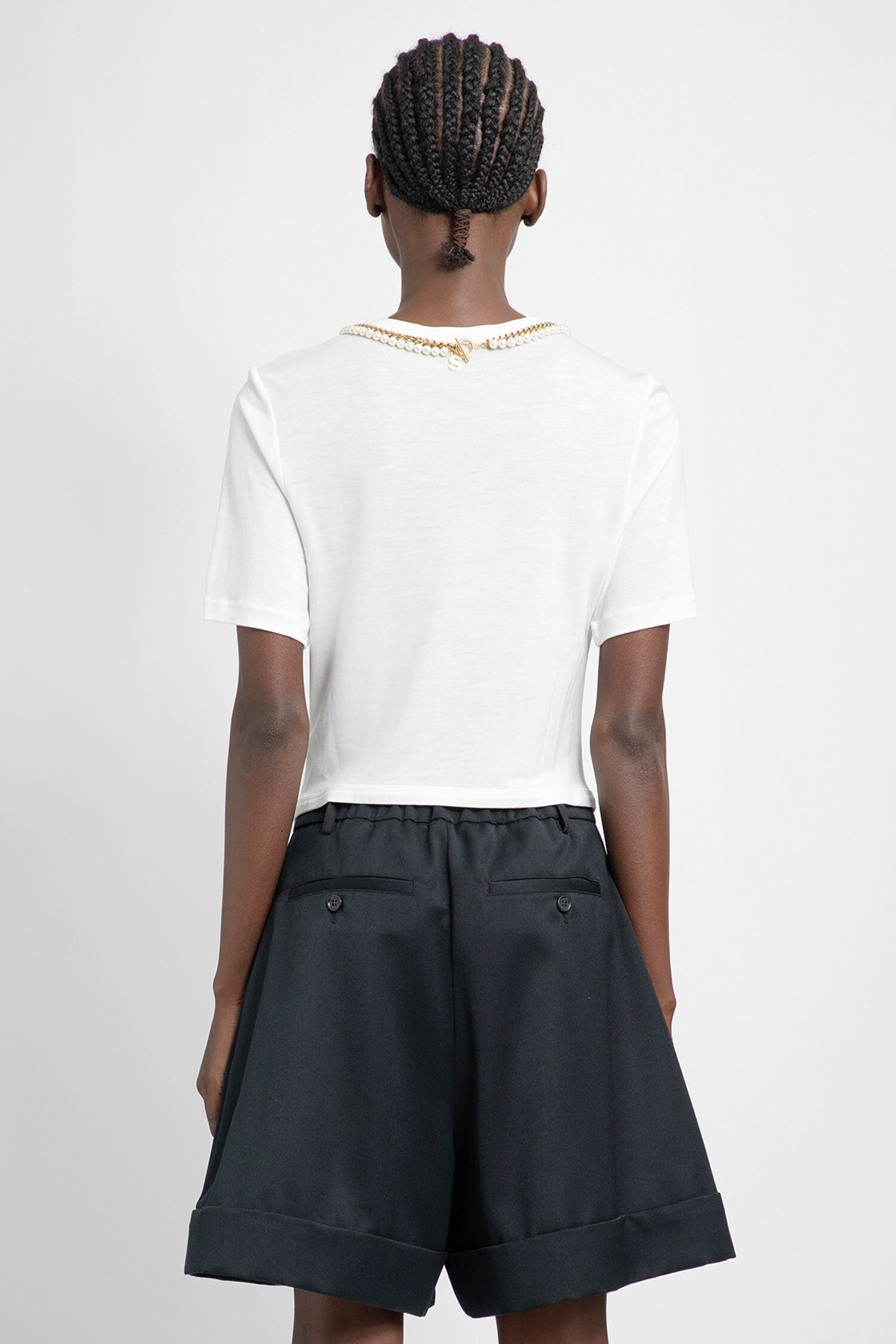 SIMONE ROCHA WOMAN WHITE T-SHIRTS & TANK TOPS