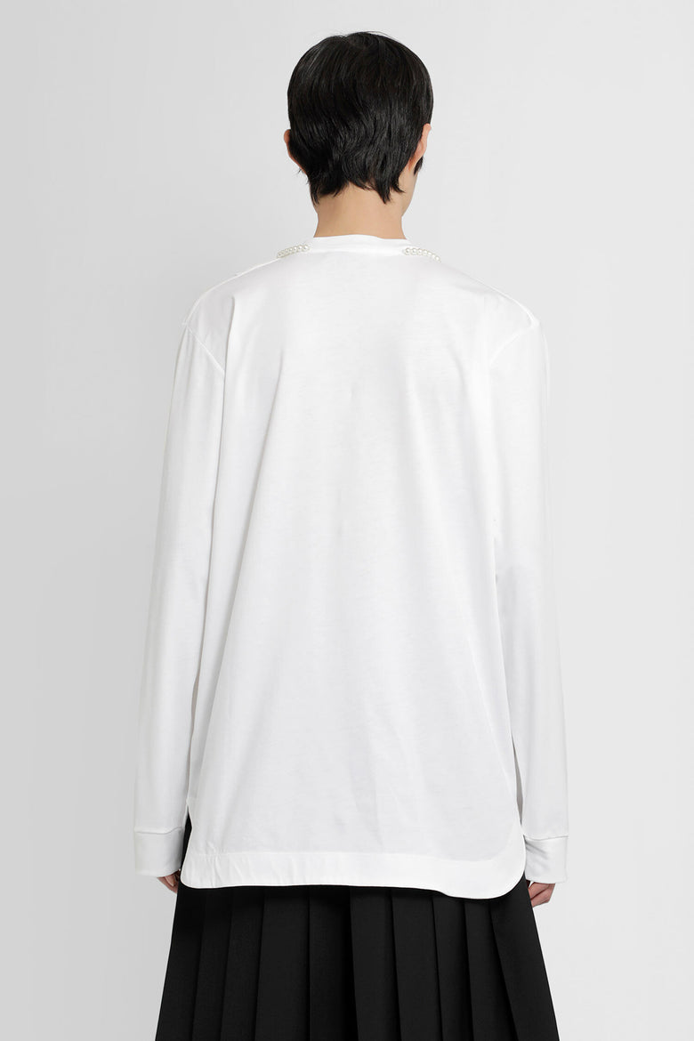 SIMONE ROCHA MAN WHITE T-SHIRTS & TANK TOPS