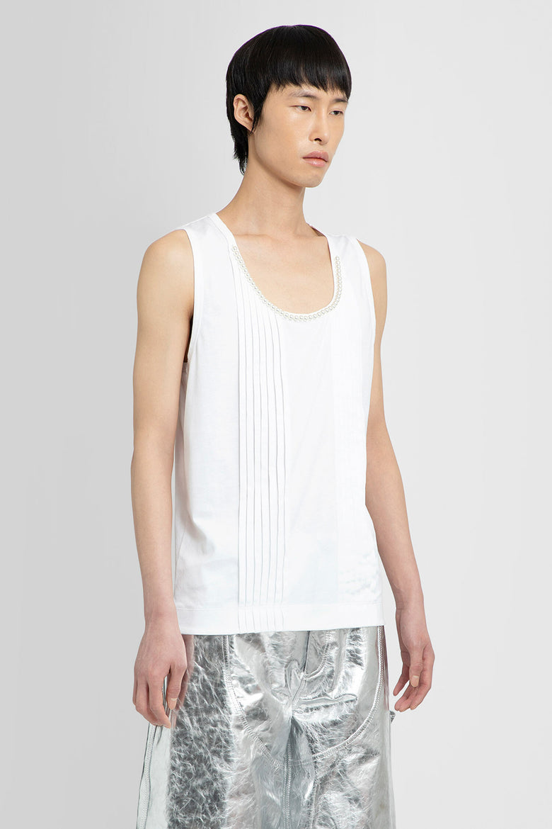 SIMONE ROCHA MAN WHITE T-SHIRTS & TANK TOPS