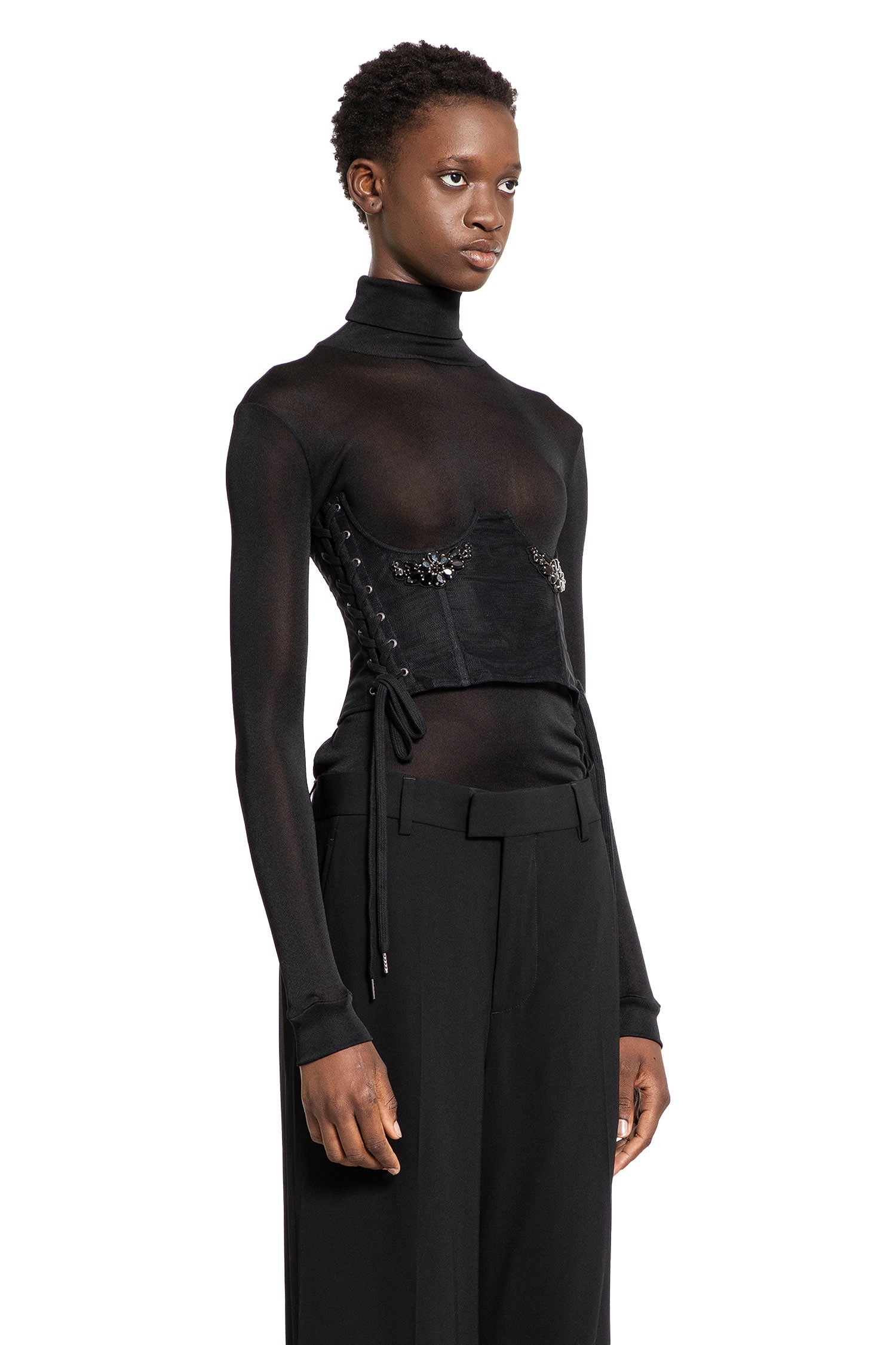 SIMONE ROCHA WOMAN BLACK TOPS