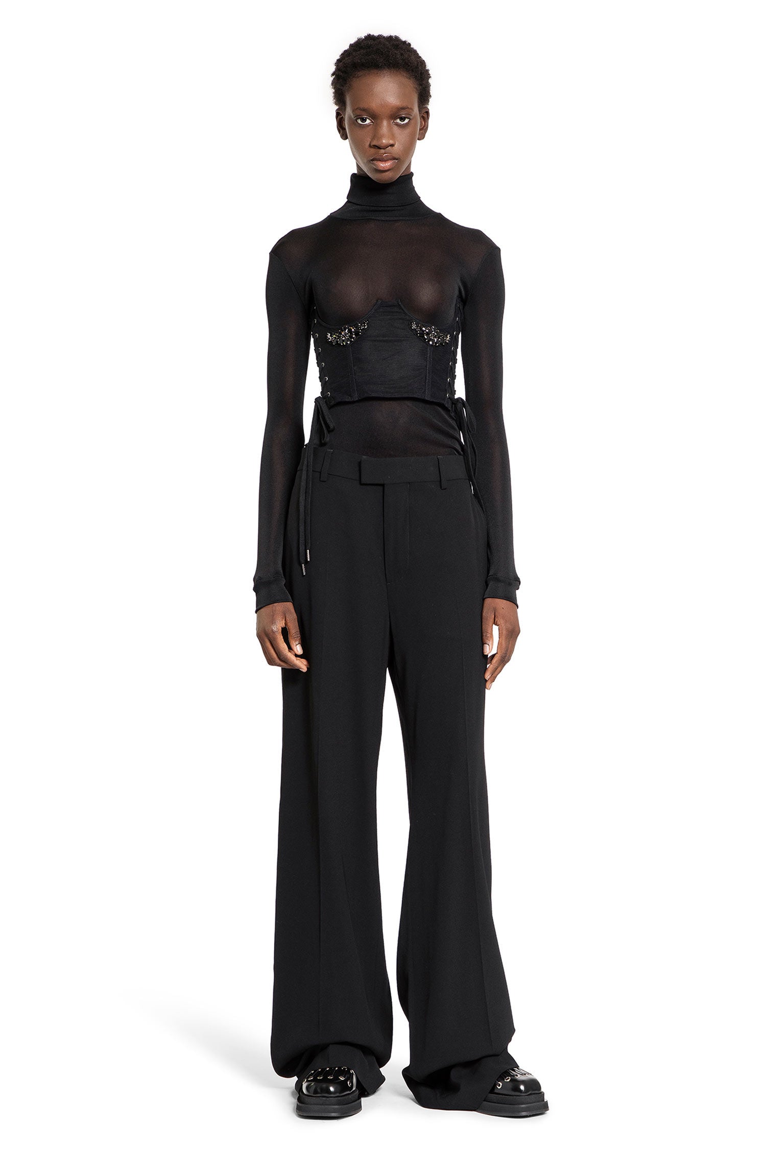 SIMONE ROCHA WOMAN BLACK TOPS