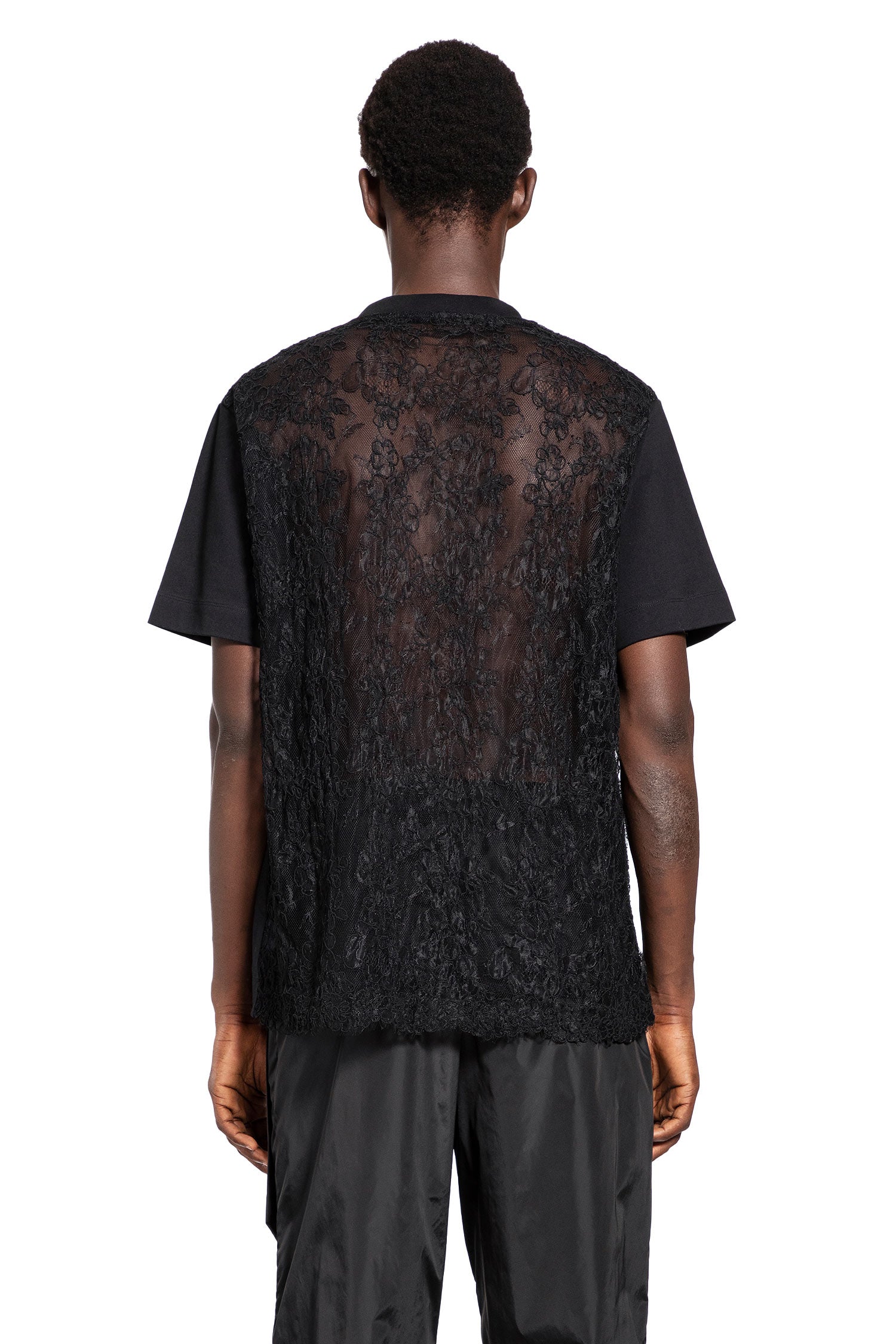 SIMONE ROCHA MAN BLACK T-SHIRTS & TANK TOPS