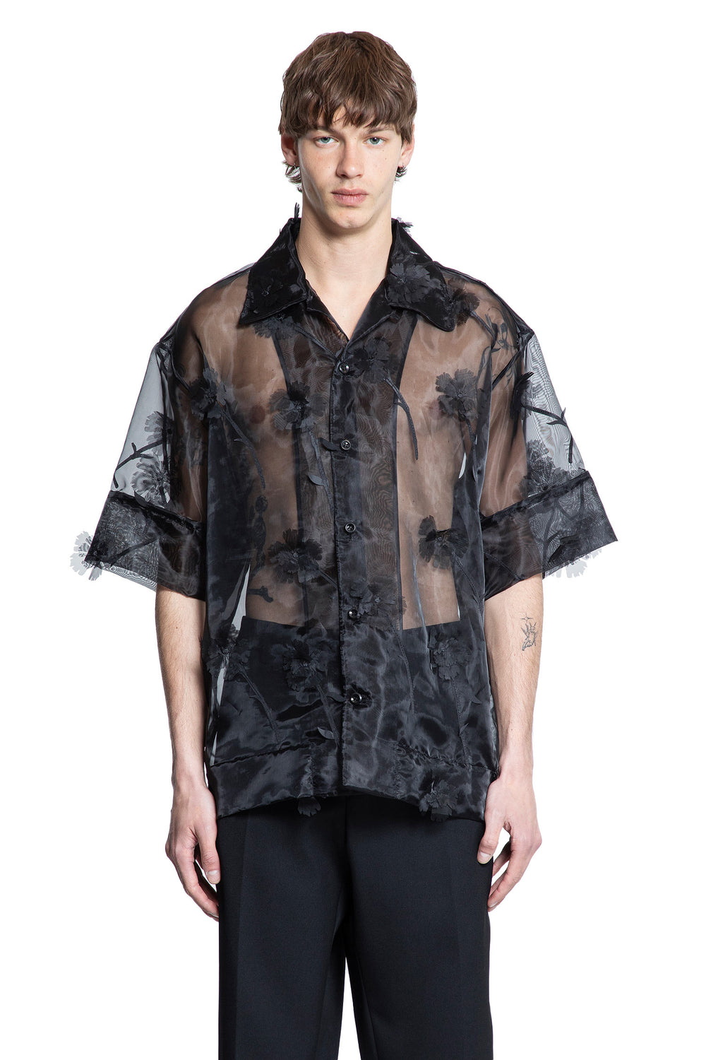 SIMONE ROCHA MAN BLACK SHIRTS