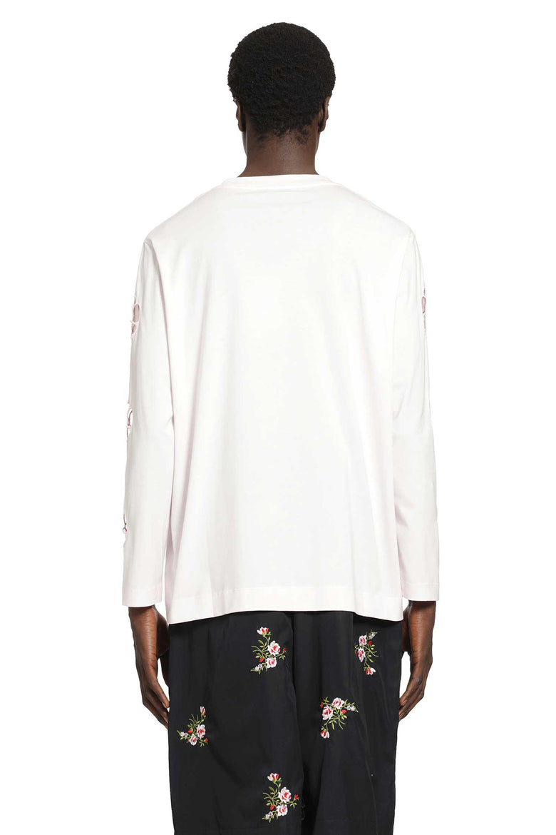SIMONE ROCHA Daisy Cutout Long Sleeve T-Shirt man