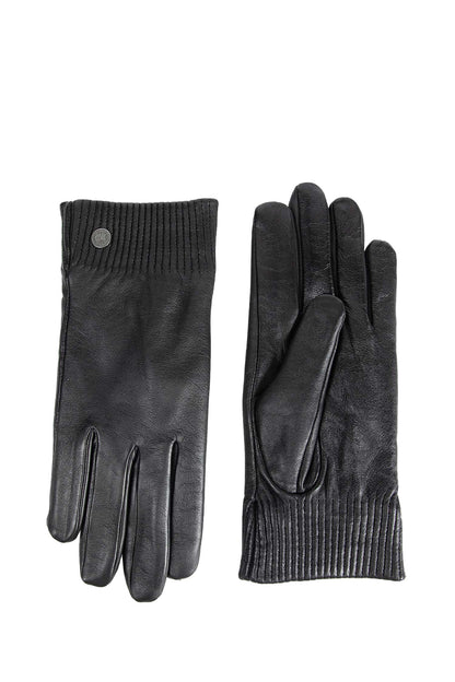 Leather Gloves Ribbed Luxe