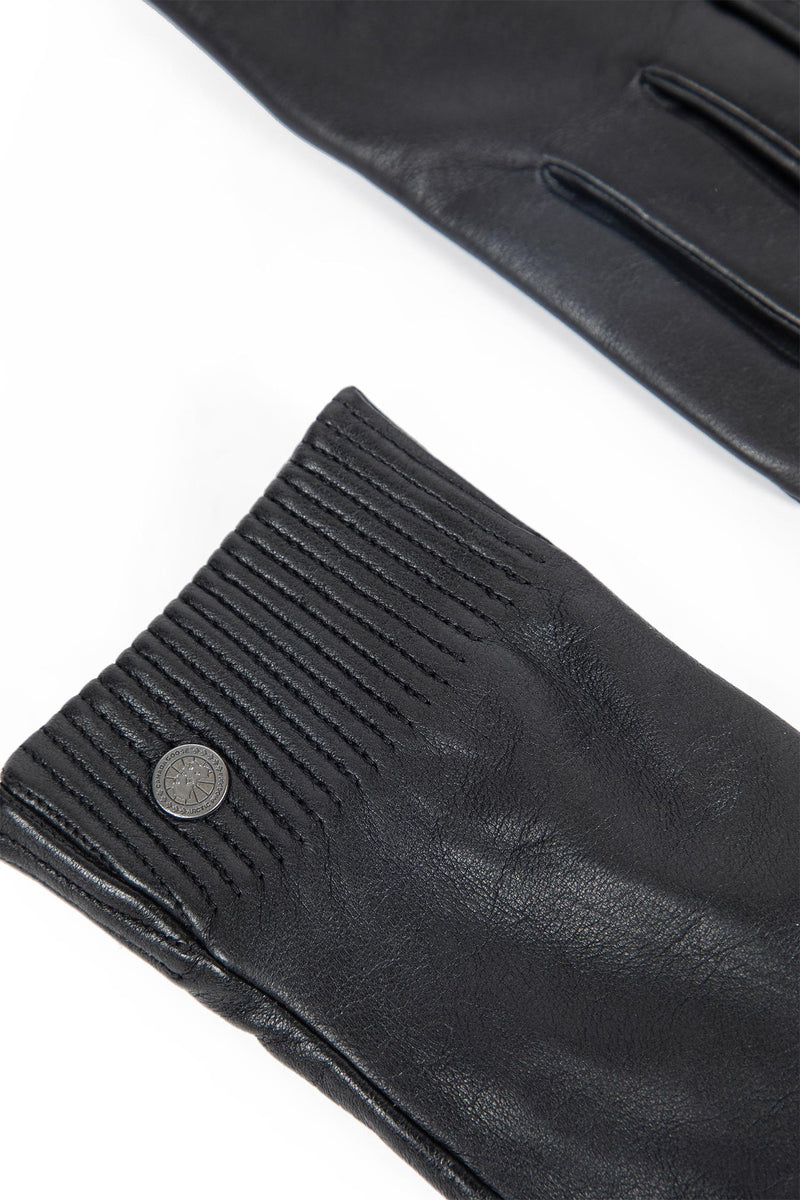 CANADA GOOSE Leather Gloves Ribbed Luxe woman