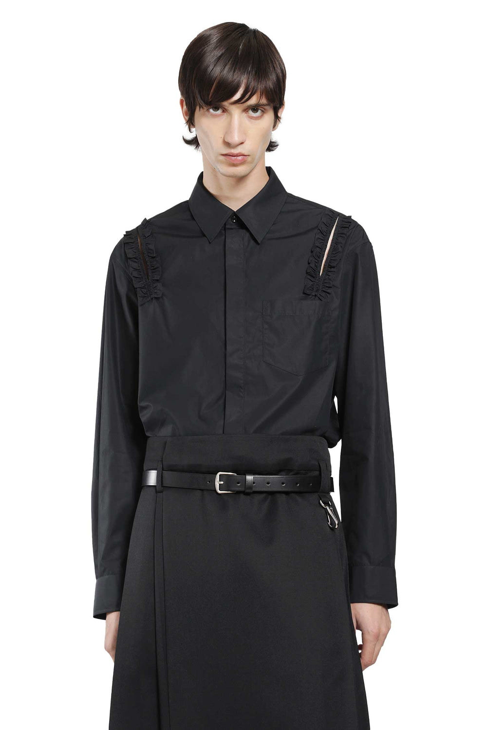SIMONE ROCHA Ruffle Slash Shirt man
