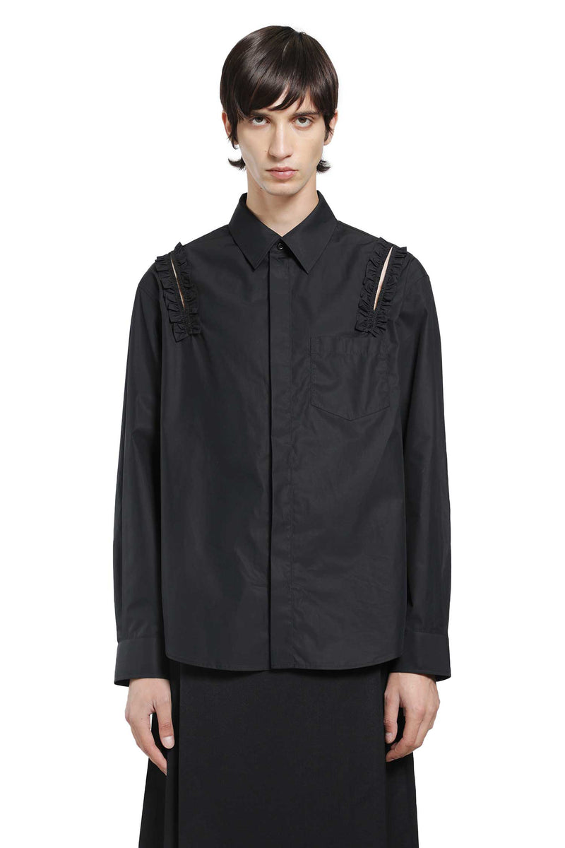 SIMONE ROCHA Ruffle Slash Shirt man