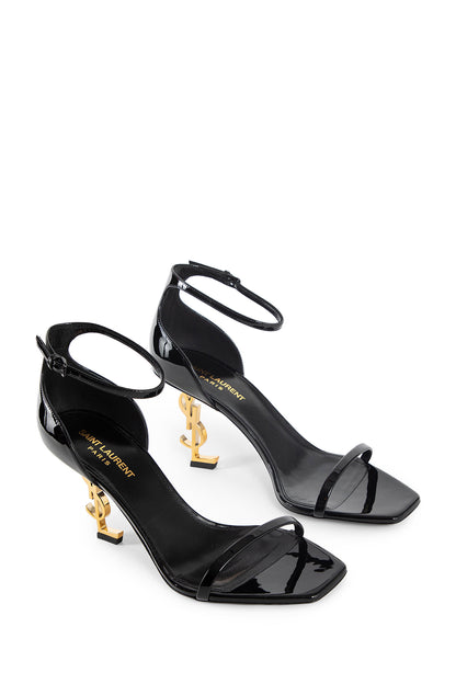 SAINT LAURENT WOMAN BLACK SANDALS & SLIDES