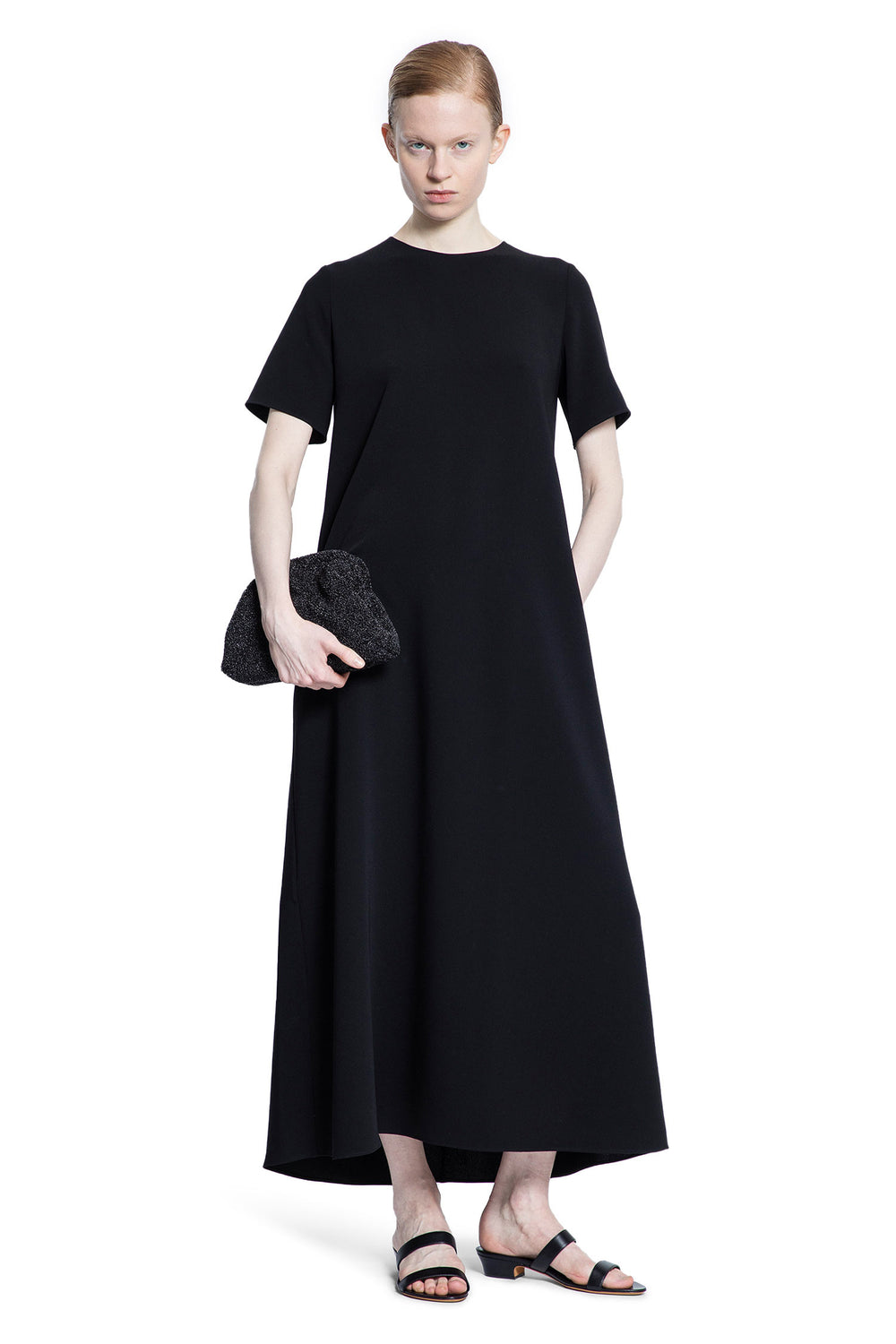 THE ROW WOMAN BLACK DRESSES