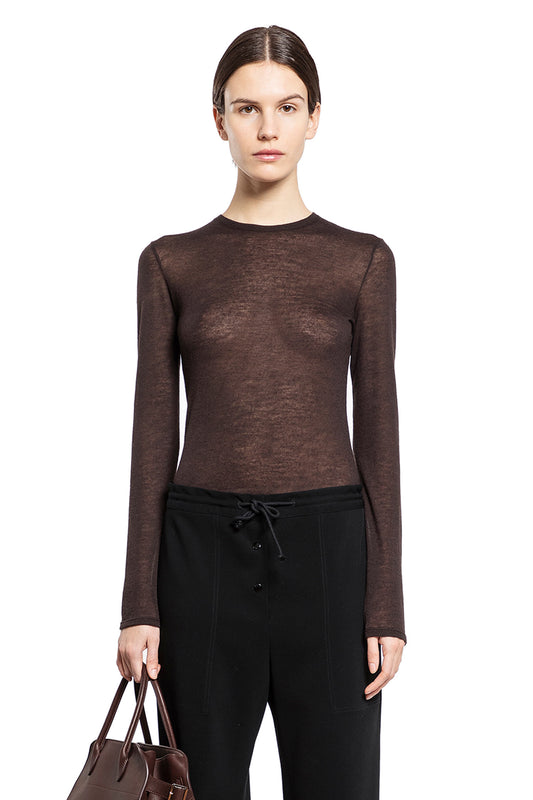 THE ROW WOMAN BROWN KNITWEAR