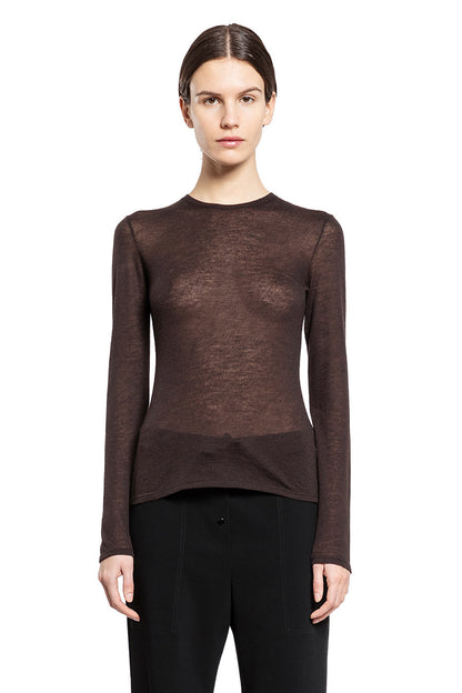 THE ROW WOMAN BROWN KNITWEAR