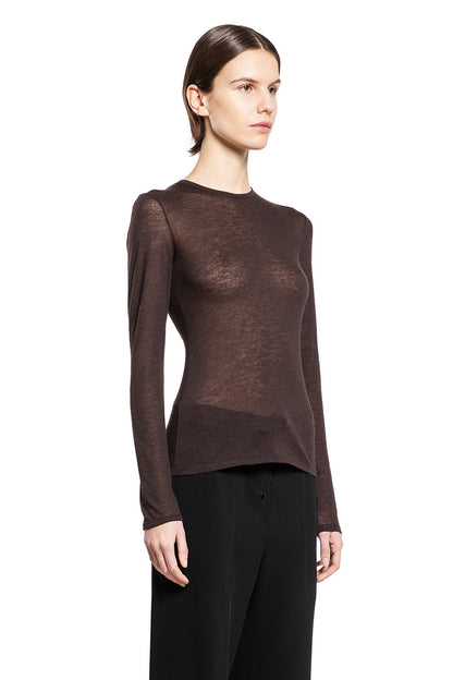 THE ROW WOMAN BROWN KNITWEAR