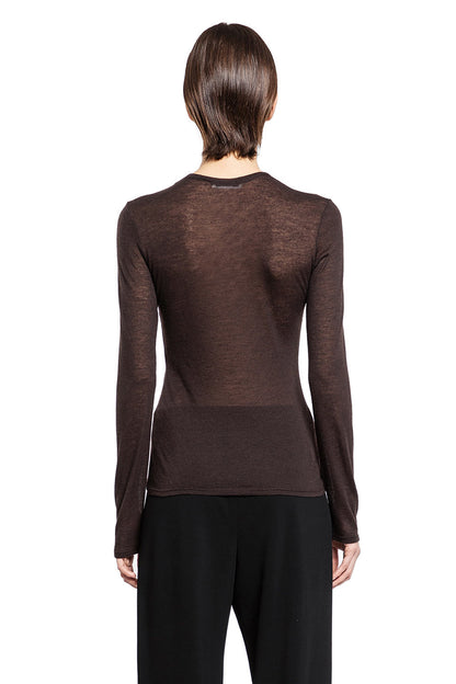 THE ROW WOMAN BROWN KNITWEAR