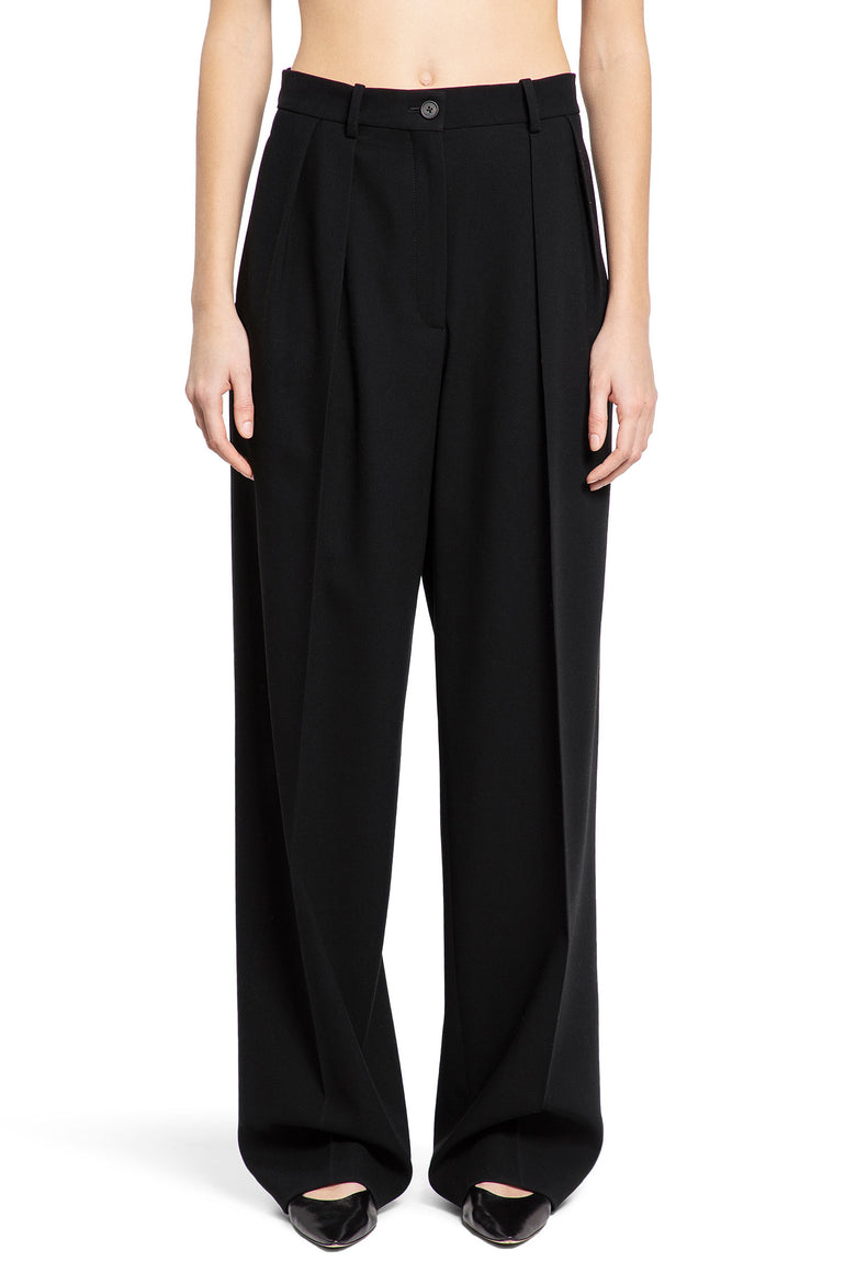 THE ROW WOMAN BLACK TROUSERS