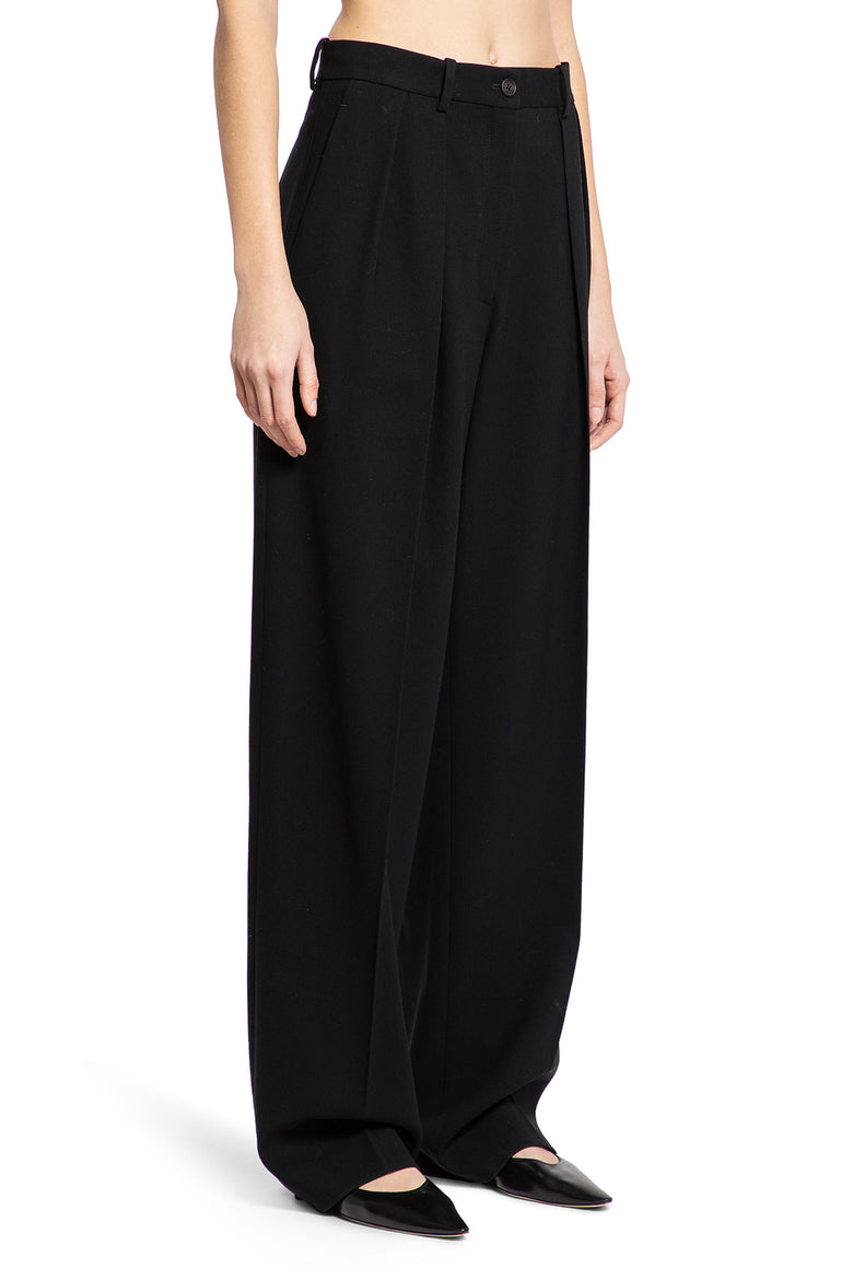 THE ROW WOMAN BLACK TROUSERS